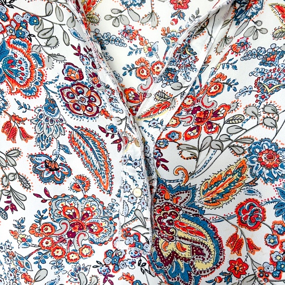 Philosophy Tunic  Multi Print Blouse Size L - Picture 2 of 11